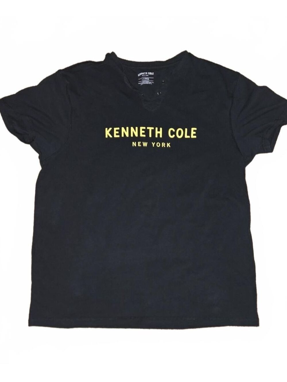Kenneth Cole New York | Men's Black Logo Tee | XL